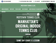 Tablet Screenshot of midtowntennis.com